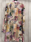 Preview: Zara  Kleid Gr. M  weiß bunte Quadrate mit Blumen 
