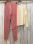 Preview: neu 2tlg Sfera  Langarmshirt + Leggings  Gr. 146/152  creme altrosa Herzen mit Pailetten + altrosa 