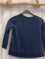 Preview:   Pullover  Gr. 116  blau weiße Punke Pferd Blumen 