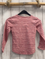 Preview:   Langarmshirt  Gr. 110  rosa aubergine Streifen silber Blumen