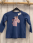 Preview: Lamino  Langarmshirt  Gr. 104  blau Einhorn mit Glitzer 