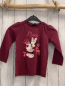 Preview: Disney  Langarmshirt  Gr. 104  weinrot Minnie Mouse Schrift 