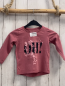 Preview: Name it  Langarmshirt Gr. 92  altrosa Blumen schwarze Schrift