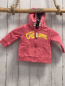 Preview: Esprit  Sweatjacke  Gr. 68  hellrot Kapuze gelbe Schrift 