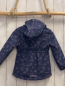 Preview: Northville  Softshelljacke  Gr. 110  grau hellgraue Sternblumen bunte Punkte rosa Reißverschluss 