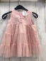 Preview: H&M  Kleid  Gr. 68  rosa Tüllüberrock rosa weiße Rosetten 