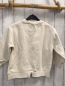 Preview: Zara  Pullover  Gr. 122  creme goldenes Pailettenrechteck Barbie schwarze Schrift 