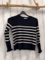 Preview: H&M  Pullover  Gr. 122  schwarz weiße Streifen Rippen