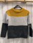 Preview: H&M  Pullover  Gr. 122/128  mais hellgrau graue Streifen Strick