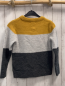 Preview: H&M  Pullover  Gr. 122/128  mais hellgrau graue Streifen Strick