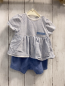 Preview: Bellybutton  Playsuit  Gr. 62  weiß hellblau gestreift + hellblau 