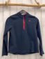 Preview: Decathlon Pullover  Gr. 140  blau Fleece roter Reißverschluss 