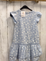 Preview: neu  Kleid  Gr. 128  helblalu weiße Muschlen 