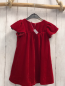 Preview: H&M Kleid  Gr. 98  rot Samt Pailetten 