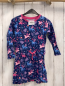 Preview: Hatley  Kleid  Gr. 104  blau bunte Einhörner + Blätter pink Bund 
