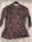 Preview:  Kleid  Gr. 110  rosa Rippen  schwarz braun leoprint 
