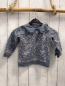 Preview: H&M  Pullover  Gr. 92  grau Kragen mit Rüschenbund Blumen 