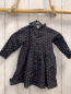 Preview: H&M  Kleid  Gr. 80  dunkelgrau weiße Blumen 