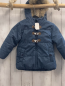 Preview:   Winterjacke  Gr. 86  blau Kapuze mit Fellbund sand Teddyfutter Knebelknöpfe 