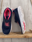 Preview: Vty  Schuhe Gr. 36  blau mit Glitzer hellroter Bund weiße Sohle 