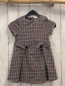 Preview: zara Kleid Gr. 110  grau rot schwarz gemustert