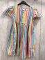 Preview: Next  Kleid  Gr. 128  weiß bunte Streifen 