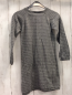 Preview: Name it  Kleid  Gr. 128  grau silber Glitzerstreifen Strick 