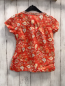 Preview: Tom Tailor  Sommerbluse  Gr. 116  hellrot bunter Ornamentdruck 