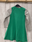Preview:   Kleid  Gr. 128  grün Blumentöpfe grau weiß gestreifte Ärmel 