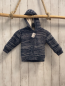 Preview:   Strickjacke  Gr. 86  blau grau meliert Kapuze gefüttert 