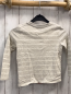 Preview:   Langarmshirt  Gr. 110  hellgrau creme Streifen Waldtiere 