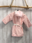 Preview: bellybutton Bademantel Gr. 80  rosa weiße Punkte Gürtelband