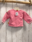 Preview: Steiff Sweatjacke Gr. 56  pink + pink weiß gestreift