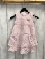 Preview: Steiff  Kleid  Gr. 86  rosa weiße Punkte Lochstickerei 