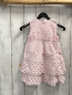 Preview: Steiff  Kleid  Gr. 86  rosa weiße Punkte Lochstickerei 