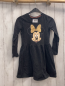 Preview:  Kleid Gr. 122  grau Leoprint Minniie Mouse