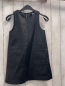 Preview: zara Kleid Gr. 128  schwarz Kunstleder