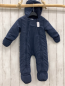 Preview: Vertbaudet  Winteroverall Gr. 74  blau Fleecefutter 