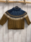 Preview: Zara  Pullover  Gr. 86  blau sand weiß Strick Zöpfe 