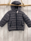 Preview: Benetton  Winterjacke  Gr. 98  grau hellgraue Punkte 