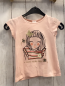 Preview:   T-Shirt Gr. 110  rosa Mädchen Schmetterling Blumen Schrift mit golden Glitzer 