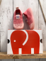 Preview: neu Elefanten  Hausschuhe  Gr. 20  lachs rosa mit Lochmuster NP 19,99 € 