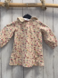 Preview: Reserved  Kleid  Gr. 74  beige nilpferde bunte Blumen + Blätter 