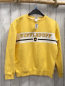 Preview: H&M  Pullover  Gr. 146/152  gelb weißer Streifen mit Schrift Hufflepuff 