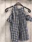 Preview: Abercrombie  Sommerbluse  Gr. 158/164  blau weiß kariert Gr. 15/16