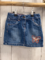 Preview: Vertbaudet  Rock Gr. 92  blau Jeans Schmetterling Bund verstellbar 