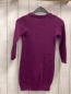 Preview:   Kleid  Gr. 110  pflaume Strick Einhorn Kristalle mit Pailetten