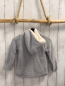 Preview:   Strickjacke  Gr. 98  hellgrau Zöpfe Kapuze Knebelknöfe weißes Teddyfutter 