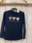 Preview: S´Oliver  Langarmshirt  Gr. 116  blau bunte Herzen Schrift 