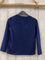 Preview: Original Marines  Langarmshirt  Gr. 116  blau weiße Schrift mit Steinen 